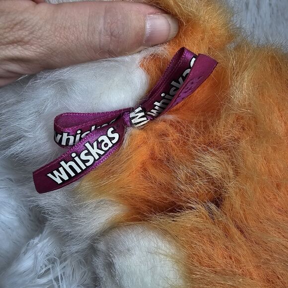 Gund Chuck Whiskas Kitty Cat Plush Orange White Yellow Eyes Advertising 16" 1999 - Picture 4 of 11